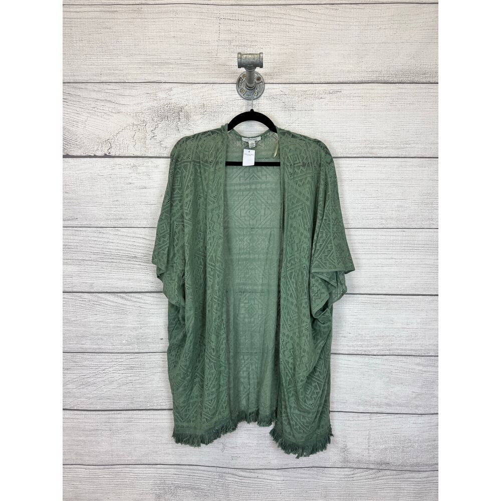 American Eagle Women's Green Aztec Boho One Size Kimono